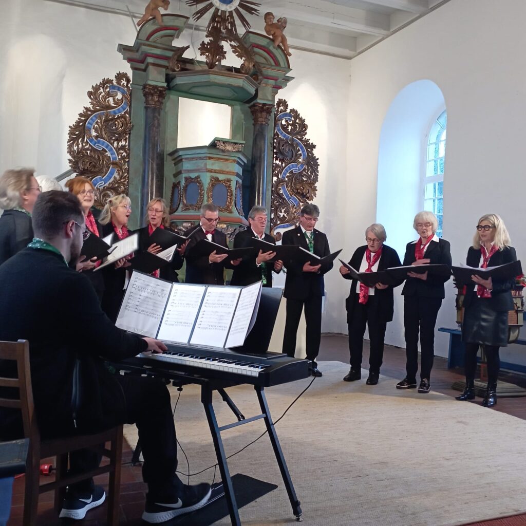 Chor vor den Altar einer Kirche